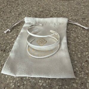 Kendra Scott Silver Tiana Cuff Pinch Bracelet - Set of 3